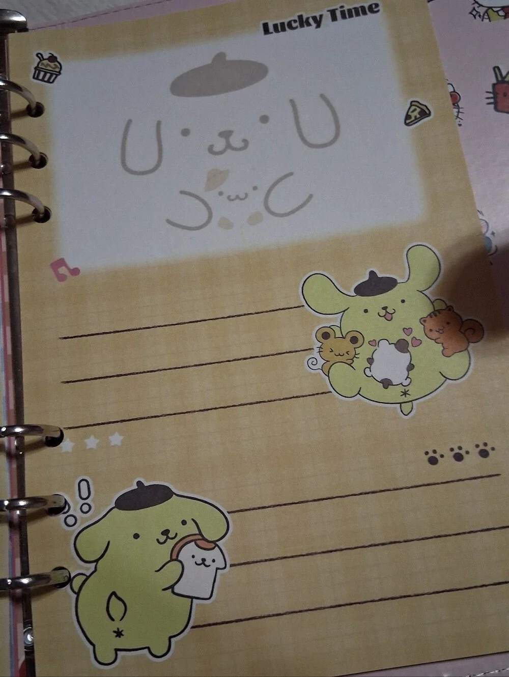 Hello Kitty X Mcdonald's A5 Binder W Paper